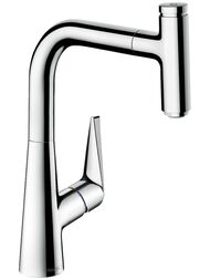 Смеситель Hansgrohe Talis Select M51 для кухни 220 вытяжной излив, хром 73852000 — миниатюра 1
