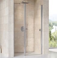 Душевая дверь RAVAK CHROME CSD2-100 (975-1005х1950) распашная, стекло, блестящий+Transparent