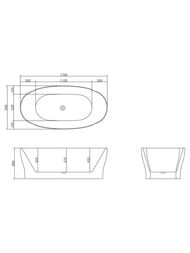 ����� ��������� BelBagno BB403-1700-850 1700�850�600 ���������������, ��������, �����