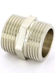 Ниппель Tiemme 1/2"Нх1/2"Н лат.никелир, 1500036(1552N000404)