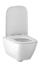 Инсталляция Geberit Duofix клавиша хром+Унитаз Smyle Square без ободка+Сиденье микрол. 500.300.21.S