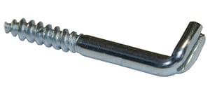 #*Крюк-саморез L образный Zn 5 х 50 прямой шлиц (2 шт.)