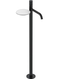Смеситель Boheme Stick 120-BB.4 для раковины, напольный, однозахватный, ручка spirale, черный — миниатюра 1