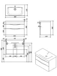 ����� ��� �������� Caprigo ����� 80 800�455�582 ���������,2 �����,����� 36212-SF028