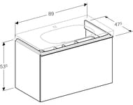    Geberit Acanto (890x535x476) ,   500.612.01.2