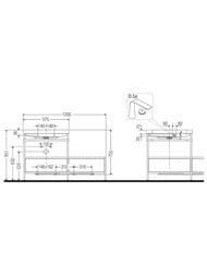 ������� � ��������� Duravit Happy D.2 Plus 1200�850�490 2 �����, ������, ��� ���������. HP4760O7171