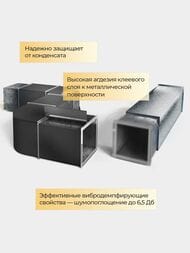 Теплоизоляция рулонная Энергофлекс Black Star Duct, толщина 20мм, 5м2, для систем кондиционирования