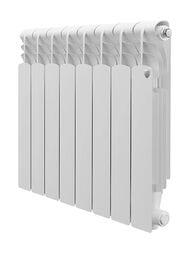 Радиатор алюминиевый ROYAL THERMO Revolution A 500 (570х640х80) 1480Вт, 8 секций, белый, НС-1682236