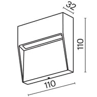 ��������� ��� ������� Maytoni Mane (����) O047SL-L3W3K, 3000K 3�� IP 54, �����