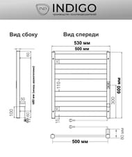 ����������������� Indigo Oktava Slim 5 �/� 600�500 (������,���.����) ������ ����, L�LOKS5E60-50BRRt