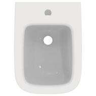 Биде напольное Ideal Standard i life S 355х480х400 пристенное, одно отверстие, перелив,белый T459501