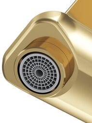 Смеситель AM.PM X-Joy F85A02199 100 мм, для умывальника, однозахватный, фиксированный излив, золот — изображение 3
