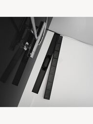 Душевой лоток Alcaplast APZ10BLACK-650M SIMPLE L=650мм H=62мм пластиковый, черная матовая решетка