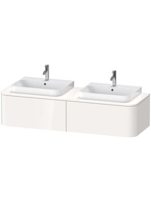 Тумба под раковину Duravit Happy D.2 Plus 1600х408х550 2 ящика, белый глянец HP4936B2222