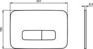 Клавиша смыва для инсталляций Ideal Standard OLEAS М3 двойной смыв, белая R0123AC