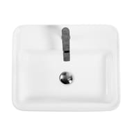 Раковина накладная BelBagno (520x420x150) прямоугольная, с отверстием под смеситель, белая BB1367