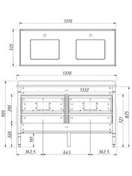����� ��� �������� Caprigo ������� ����� 140 grey 1370�905�525 �������, 4 ����� 33324-�077