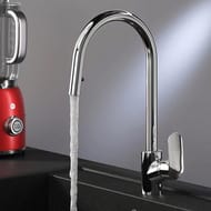 Смеситель AM.PM Like для кухни F8012000 с вытяжным поворотным изливом, хром