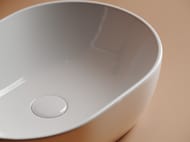 Раковина накладная Ceramicanova Element 480х350х140 овальная, без перелива, белый CN6019