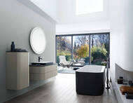 Раковина DURAVIT HAPPY D.2 PLUS 500х400 шлиф., антигряз. покрытие, белый/антрацит мат. 23605061001