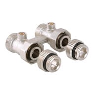 Узел для нижнего подключения радиатора VALTEC 3/4" (комплект) VT.345K.N.E04