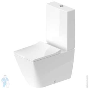 Унитаз-компакт Duravit Viu 350х650х900 безободковый, покрытие Wondergliss 21910900001+0942000005