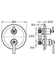 ��������� CEZARES LIBERTY-F-VDIM3-01 ��� ����, ������������, 3 �������, ������������, ����