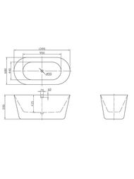 ����� ��������� BelBagno BB306-1395 (1395x680x590) ���������������, ��������