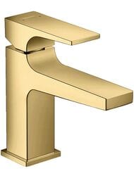Смеситель Hansgrohe Metropol 32500990  для умывальника, с донным клапаном, 100мм, полиров золото — миниатюра 1