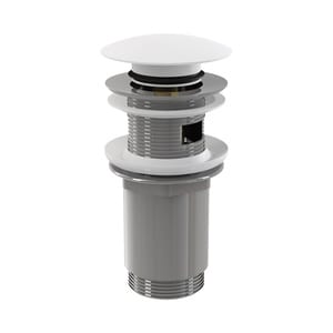 Выпуск для умывальника Alcaplast A392B CLICK-CLACK 1 1/4  цельнометалл., большая заглушка, белый