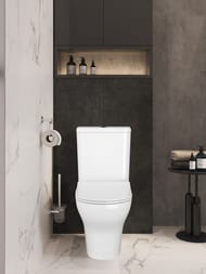 Унитаз-компакт Vitra Zentrum (355х610х830) безободковый, с сиденьем, белый 9824B003-7219