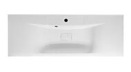 Умывальник мебельный BelBagno (1200х450х155) искусственный мрамор, белый BB1200/450-LV-MR-PR