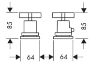 ��������� Axor Citterio 39482 ��������� �� ���� �����, 2 ���������, ��������� ��������, ����