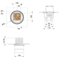 ���� ������� BERGES ZENTRUM Keramik 150�150, �/������, ����. ������ ���� D50/70/100, 093466