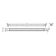 ������� ����� ����� ��� ���� Hansgrohe RainDrain Match Plus 1200 ��, ����������� ����� 56218800