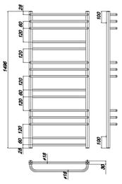 ����������������� ������� RAVAK CUBE (500�1200) ����, ������ �����������, 744 ��