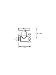 Вентиль прямой крест для полотенцесушителя 1"х3/4" г/ш SMART (пара) 8731SCH0510/2С — изображение 2
