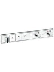 Смеситель для душа Hansgrohe RainSelect встраиваемый, термостат, с 4 кнопками, хром/белый 15357400 — миниатюра 1