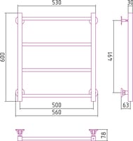 ����������������� ������� ������ ������-�� 600�500, ����. �����, ������ �����., 3/4",00640-6050