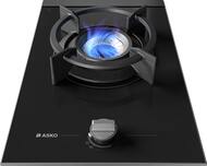 Газовая варочная панель ASKO HG8313BGB1 (330х48х522) 1 конфорка вок, черное стекло
