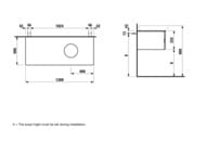 ����� ��� ���������� Laufen ILBAGNOALESSI ONE 4.2412.2.097.630.1 (1200�500�332) ���������, ������, ����