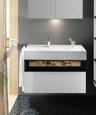 ����� � ��������� Burgbad Yumo 815�610�470 ���������, LED, 2 �����, ������/����� ������ SFMX082F3193