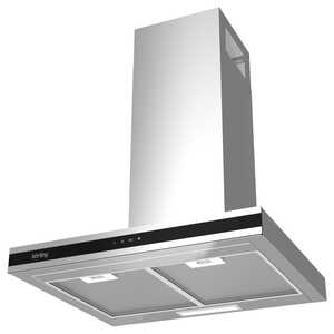 Вытяжка Korting KHC 6737 XGN (600х500) 800 м3/ч, 190 Вт, нерж./черное стекло