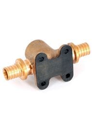 Тройник REHAU RAUTITAN RX, 16х1/2"Вх16мм, с креплением к стене, бронза, арт.14562911001