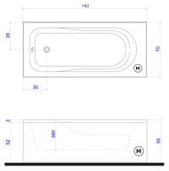 ����� ��������� Gruppo Treesse Clizia V4322 1400�700�550 �������������, ����������� 6 ��������