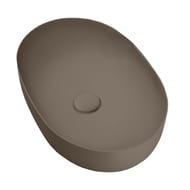 Раковина накладная Kerasan Nolita 534381 600х400х150 без перелива, цвет орех (Nocciola mat)