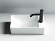 Раковина накладная Ceramicanova Element 375х215х100 правый, отв. под смеситель, белый CN5007