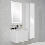 Шкаф-колонна AQUATON Римини 1A232703RN010 350x276x1680 мм подвесной, 1 дверца, цвет: белый глянец