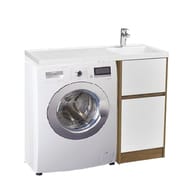Тумба под раковину AQUATON Лондри 40 1A2670K2LHDR0 400x496x882 для стиральн.машины,дуб рустика/белый (1A267001LHDR0+1A274901LH010)