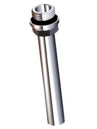 Трубка FAR d15, 1/2"НР с EPDM, 200мм, медная, хромированная, FC 8875 1220